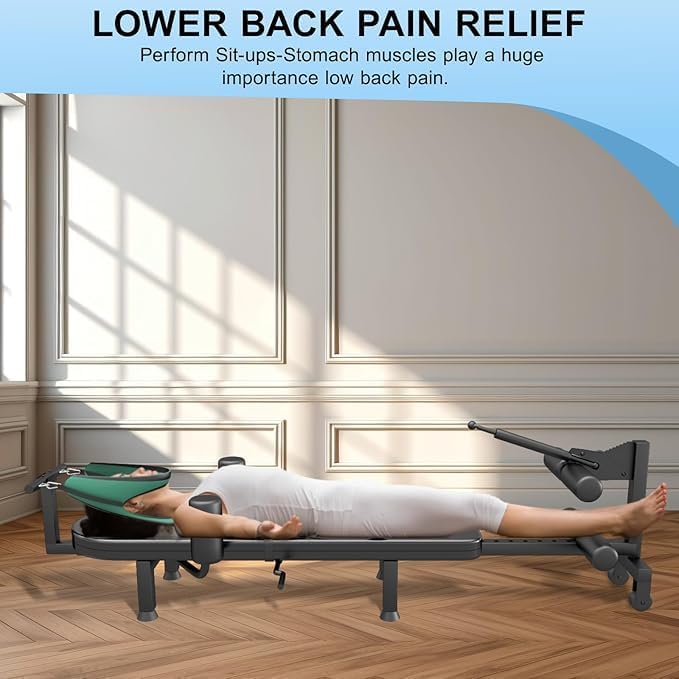 Fitness Full Body Lumbar Traction Table, Back Stretch Bed Stretching Machine