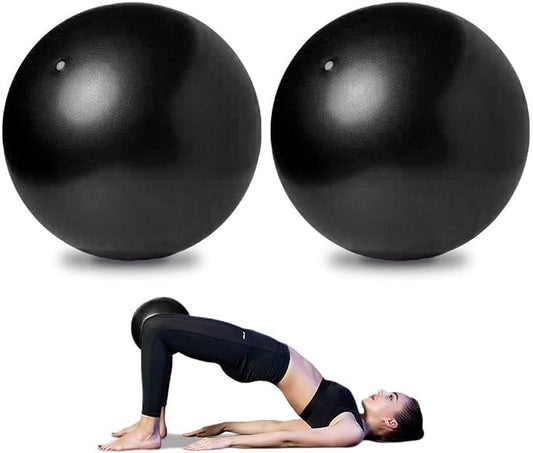 AOAVE 2 Pack Pilates Balls, Mini Yoga Exercise Balls, 9 Inch Small Activity Ball for Pilates, Yoga, Core Training and Physical Therapy, Improves Balance