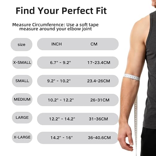 Copper Elbow Compression Sleeve, Tennis Elbow Brace for Men and Women, 4-Way Stretch, Pain Relief, Recovery, Arthritis, Tendonitis, Bursitis (Black-Copper, Small)