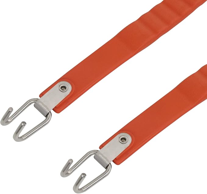 Golf Cart Battery Lifter - 2 PCS, Carry Strap for Trojan, Club Car, EZGO, Yamaha - Black or Orange