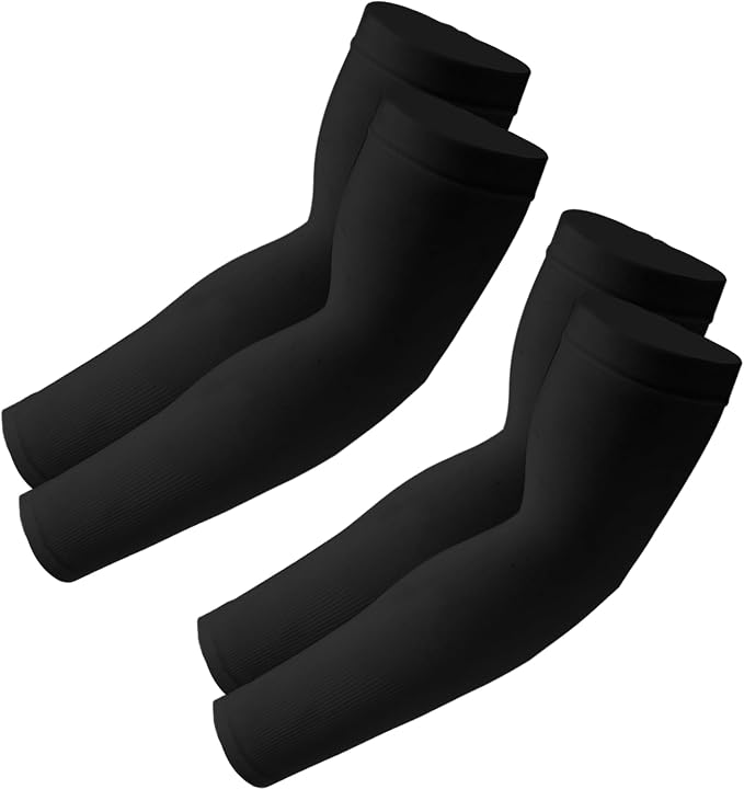 SHEVERCH Cooling Arm Sleeves Sun UV Protection Compression for Men Women | 2Pairs, UPF 50, Sports Compression,Tattoo Cover Up ,Fittness,Baseball,Basketball,Cycling,Hiking,Football,Outdoor