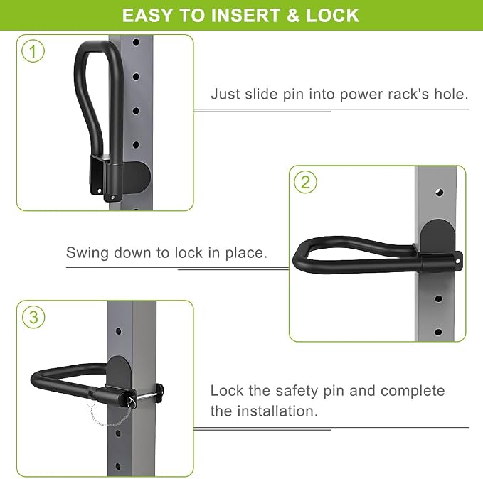 SELEWARE Dip Bar Attachment for Power Rack, 2 x 2 Tube, Multi Grip Handle | Fully Welded Steel Design, Stable Support for Dips, Pull Ups and Strength Training, Ideal for Home Gym Workouts