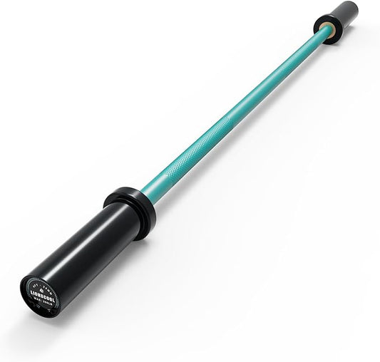 LIONSCOOL 4ft/4.9ft/6ft 2-Inch Olympic Barbell for Strength Training | Weightlifting, Squat, Curl, Deadlift, Press, Hip Thrust Straight Weight Bar, 350/500lbs Capacity, Chrome, Black, Silver, Red