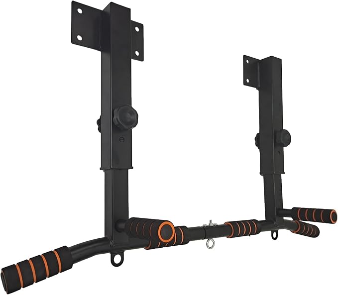 Wall Mount Pull Up Bar Wall Mounted Body Press Pull Up Bar Gym Chin-Up for Upper Body Workout