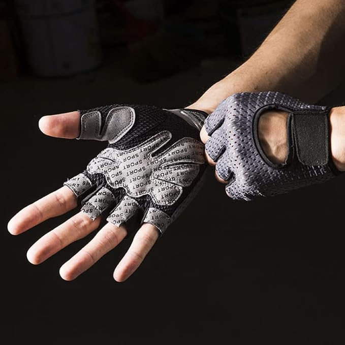 Workout Gloves for Weight Lifting Fingerless Gym Gloves for Men and Women | Exercise Gloves,Men's and Women's Anti-calluses Must-Have Fitness Gloves, Lightweight and Breathable