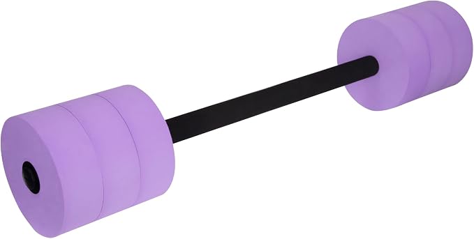 Hikeen Aquatic Exercise Dumbbells Water Dumbbell Pool Resistance Aquatic Fitness Barbells with 4 High-Density EVA Foam Pool Weights Dumbbells, for Water Aerobics Weight Loss