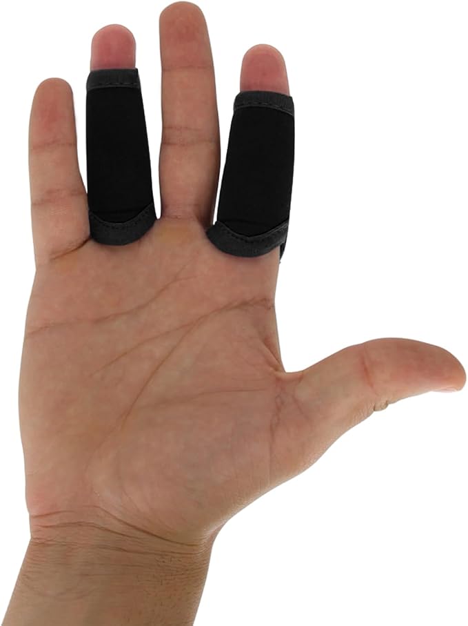 Single Finger Sleeve Pair - Sports Compression Finger Sleeve for BJJ, MMA, Basketball, Weight Lifting, and More