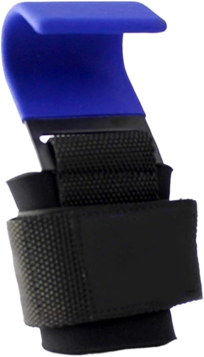 Weight Lifting Hook Grips with Wrist Wraps Hand-Bar Strap Gym Fitness Pull-Ups Power Gloves