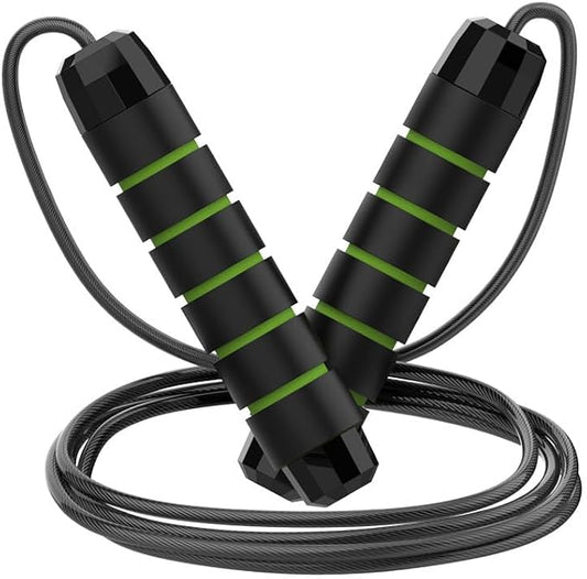 Jump Rope, Adjustable Jump Ropes,Skipping Rope Tangle-Free Rapid Speed with Ball Bearings for Women Men Kids,Exercise & Slim Body Jumprope at Home School Gym