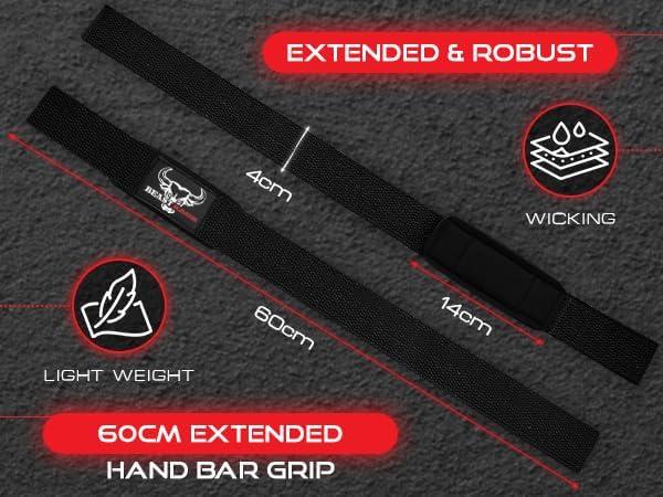 BEAST RAGE Lifting Wrist Straps for Weightlifting, Straps Gym Grip Power Workouts Lifting Straps Padded Neoprene & Premium Cotton Men Women, Deadlift Bodybuilding Exercise Lifting Straps
