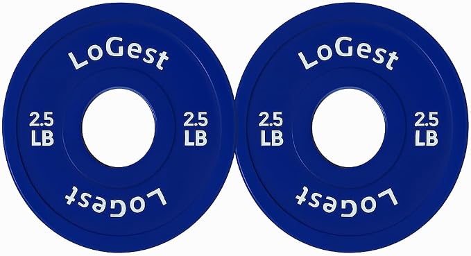 Logest Change Weight Plates 0.50LB 1.25LB 2.5LB 5LB Set Weight Plates for Olympic Bars Perfect for Strength Training Weight Plates Exercise Balance Increase Fractional Plate Olympic Bumper Plates