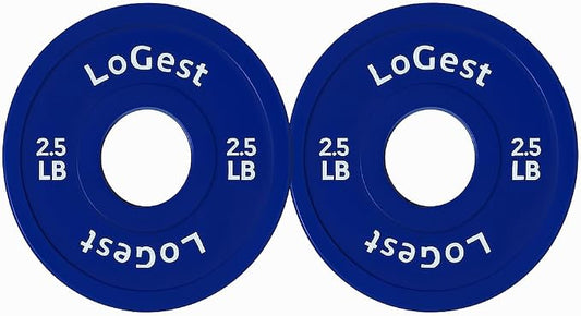 Logest Change Weight Plates 0.50LB 1.25LB 2.5LB 5LB Set Weight Plates for Olympic Bars Perfect for Strength Training Weight Plates Exercise Balance Increase Fractional Plate Olympic Bumper Plates