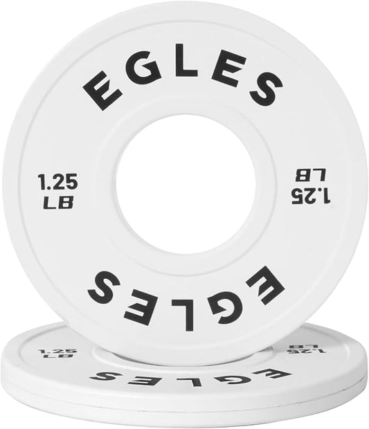 Egles Change Plates Set 1.25LB, 2.5LB, 5LB - Rubber-Coated Weight Plates in Pairs, Olympic Bumper Plates, Color-Coded, IWF Standard, Fit 2-Inch Barbells Strength Training Weight Plates Gym & Fitness