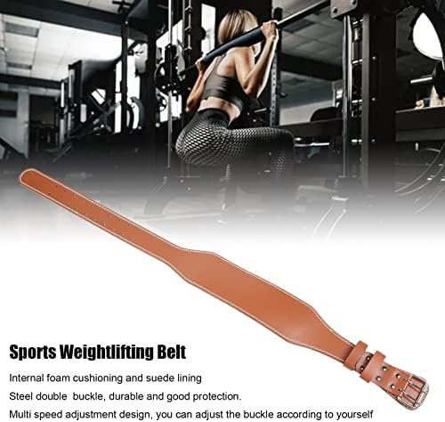 VBESTLIFE Weight Lifting Belt, Imitation Cowhide Weightlifting Waist Protection Belt Widen Gym Belts for Weightlifting Powerlifting Strength Training Squat Deadlift Workout Waist Support