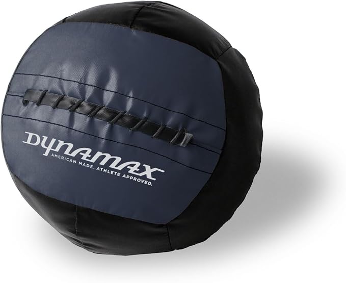 Dynamax Mini Medicine Ball, 2–12 lb Soft Shell Wall Ball, 10-Inch Weighted Exercise Ball for Strength Training, Core Workouts, Conditioning & Functional Fitness