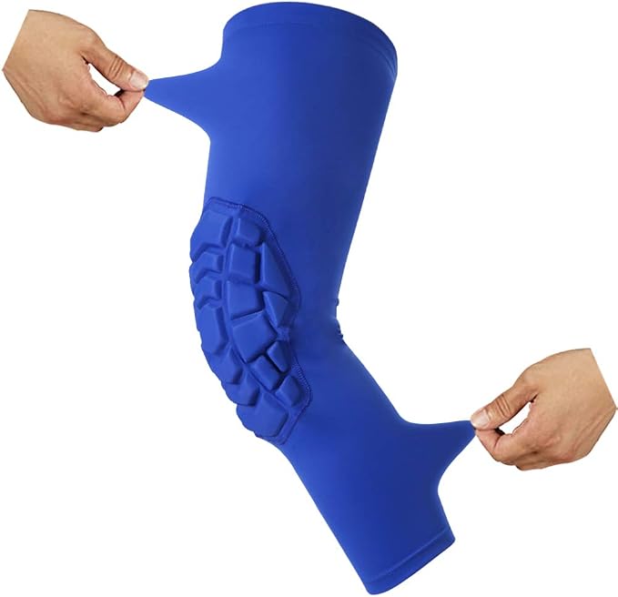 SZKANI Knee Pads Compression Leg Sleeve Knee Sleeve for All Sports Wrestling Protector Gear, 1 Pair of Knee Paded