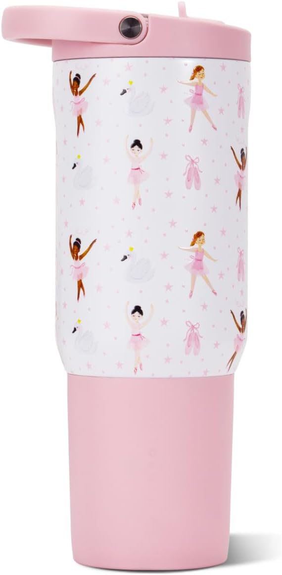 HydroJug Sport 20 oz Insulated Stainless Steel Water Bottle, Ballerina