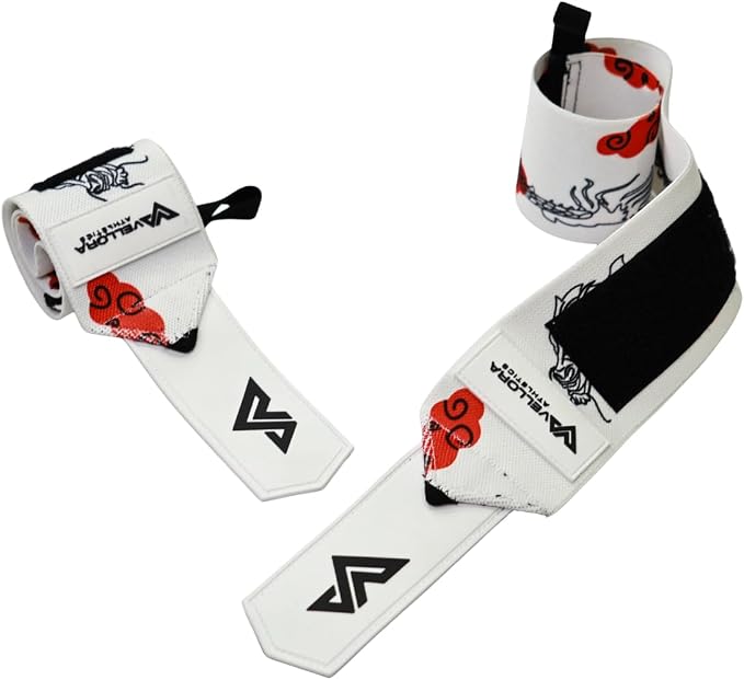 Anime Wrist Wraps Ideal for Weightlifting, Powerlifting, and Crossfit. One Size Fits All. Premium Wrist Support for Gym Workouts