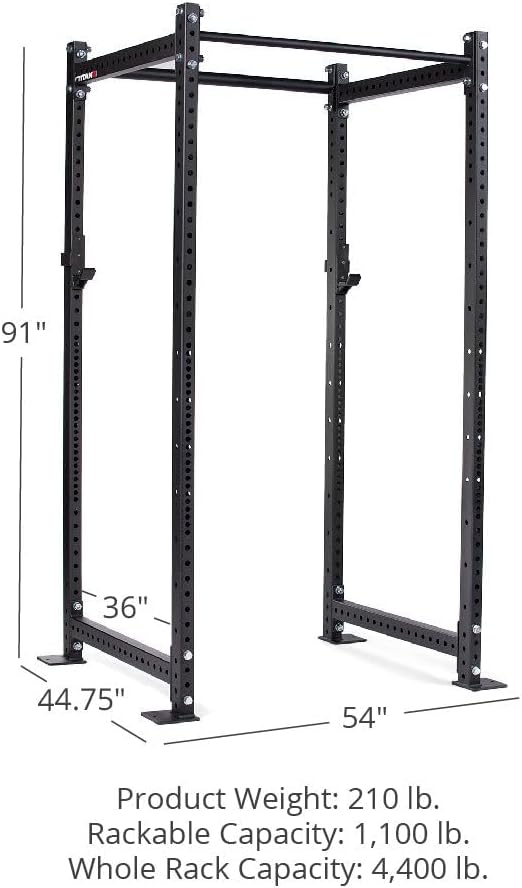 Titan Fitness T-3 Series Power Rack, 1,100 LB Capacity Cage for Weightlifting and Strength Training