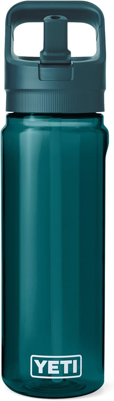 YETI Yonder 750 ml/25 oz Water Bottle with Yonder Straw Cap, Agave Teal