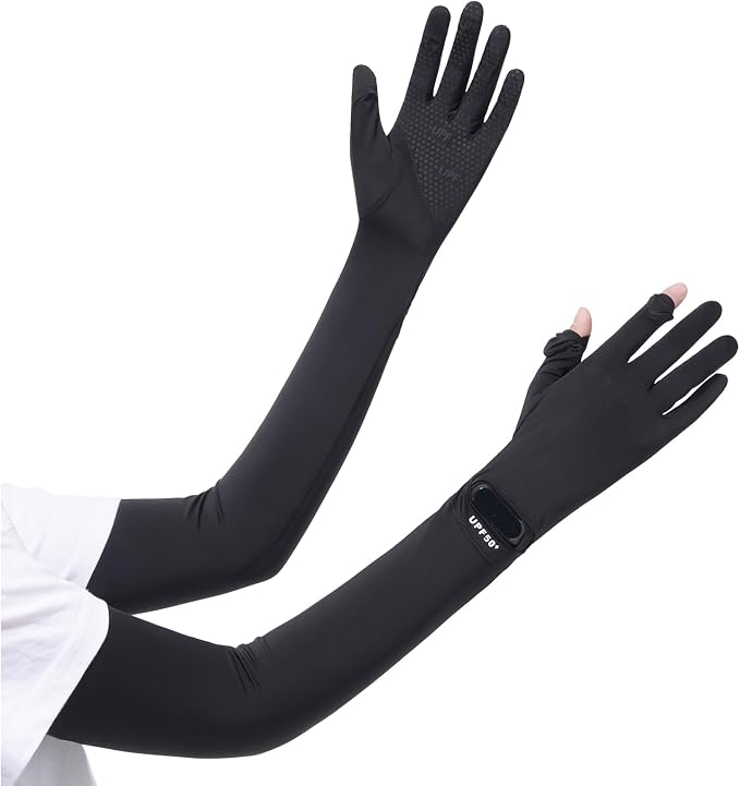 Women Driving Gloves, UV Protection Sun Gloves, Touchscreen Full Finger | UPF 50+ fabric blocks 99% UV rays, protecting hands during driving, cycling, fishing, hiking and outdoor activities