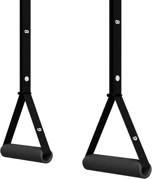 Kensui NanoBars V2 - Portable Suspension Trainer, 600 lb Max Load | Stable and rotating handle modes support pull ups, rows, dips, curls and full body training with natural wrist movement.
