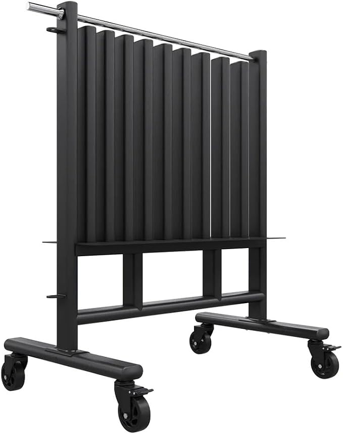 Power Systems Premium Dumbbell Storage Rack – Mobile Weight Rack with Wheels, Heavy Duty Steel Organizer for Home Gym, Fitness Studio & Commercial Use, Secure Space Saving Design (Rack Only)