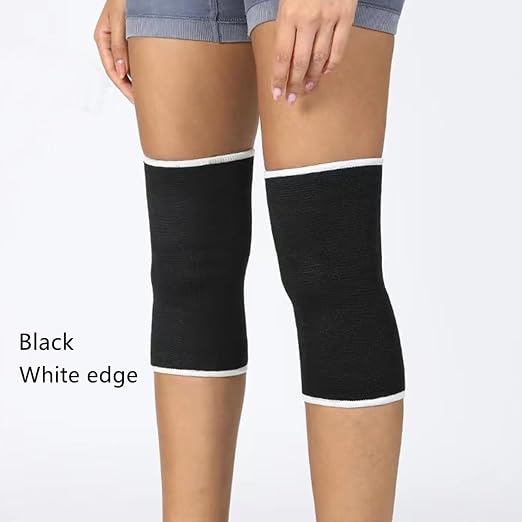 Knee Compression Sleeve For Women Men, Knee Braces for Knee Pain, Running Knee Brace, Knee Support For Knee Joint Pain (White edge)