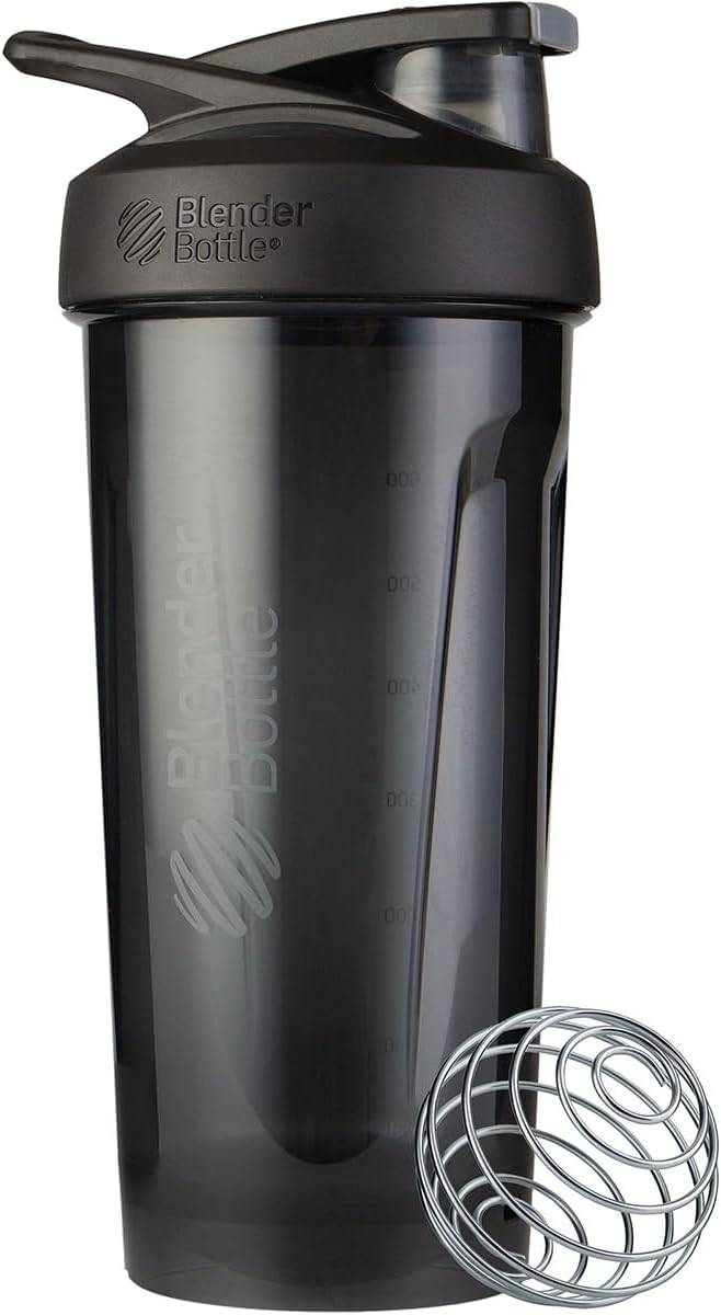 BlenderBottle Sport Flip Tritan Shaker Bottle 28 oz Black