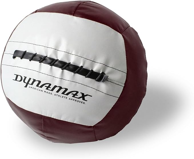 Dynamax Mini Medicine Ball, 2–12 lb Soft Shell Wall Ball, 10-Inch Weighted Exercise Ball for Strength Training, Core Workouts, Conditioning & Functional Fitness