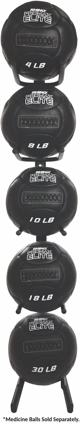 Champion Sports Rhino Promax Wall Balls - Soft Shell Non-Slip Grip for Weightlifting, Plyometrics, Cross Training, & Home Gym