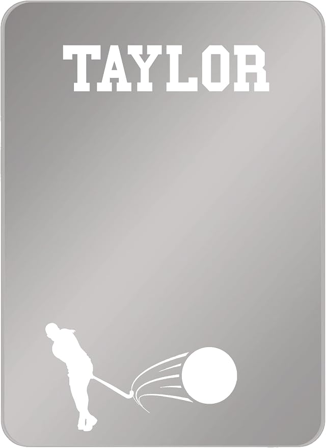 Personalized Sports Player Fan Team Club Locker Mirror Magnet – Back to School Decor, Colorful Magnetic Organizer Accessory for Gym, Home, Office & Refrigerator (Field Hockey Female)