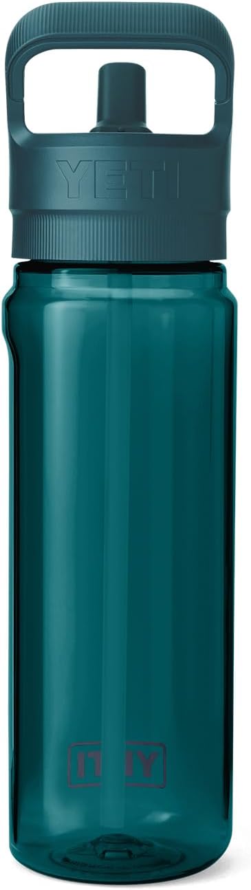 YETI Yonder 750 ml/25 oz Water Bottle with Yonder Straw Cap, Agave Teal