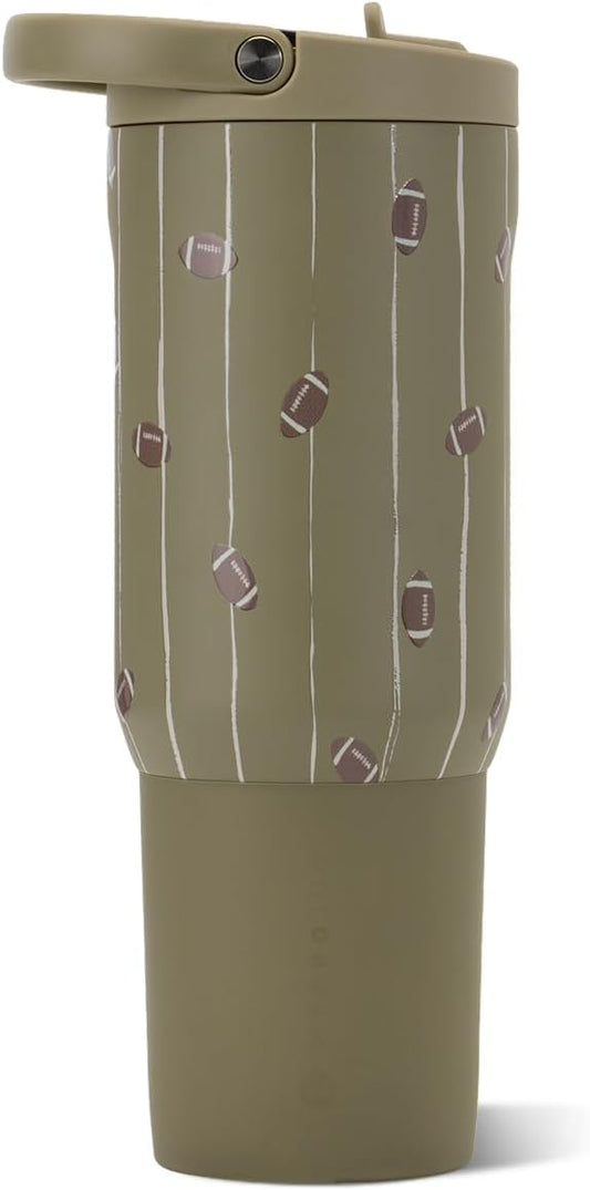 HydroJug Sport 20 oz Insulated Stainless Steel Water Bottle, Football