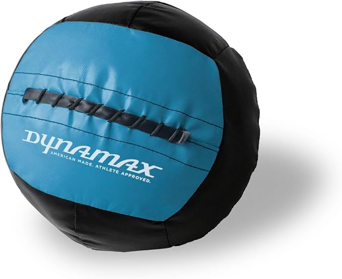 Dynamax Mini Medicine Ball, 2–12 lb Soft Shell Wall Ball, 10-Inch Weighted Exercise Ball for Strength Training, Core Workouts, Conditioning & Functional Fitness