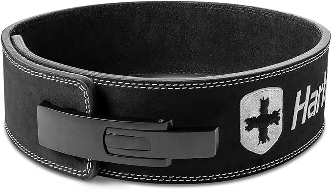 Heavy Duty 10mm Lever Belt for Powerlifting - IPF Approved, 4" Wide, Adjustable Steel Lever Tensioning, Comfort Fit with Suede Lining, Durable Core Support for Heavy Lifting
