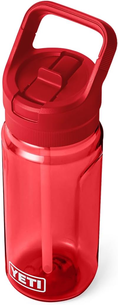 YETI Yonder 600 ml/20 oz Water Bottle with Yonder Straw Cap, Rescue Red
