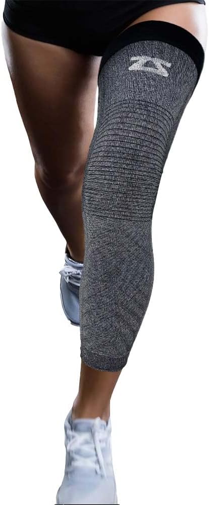 Zensah Full Leg Compression Sleeve - Support for Thigh, Knee, Calf for Men, Women, Running, Basketball, Football