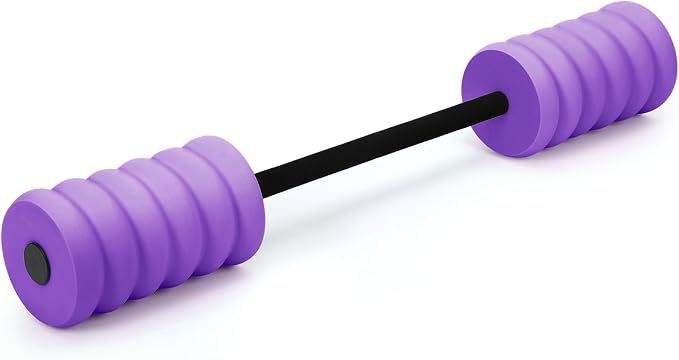 Soulchen Long Aquatic Exercise Dumbbells Pool Exercise Foam Water Weights Dumbbell Aquatic Pool Barbells with High Density EVA Foam for Swim Water Aerobics Workouts Loss