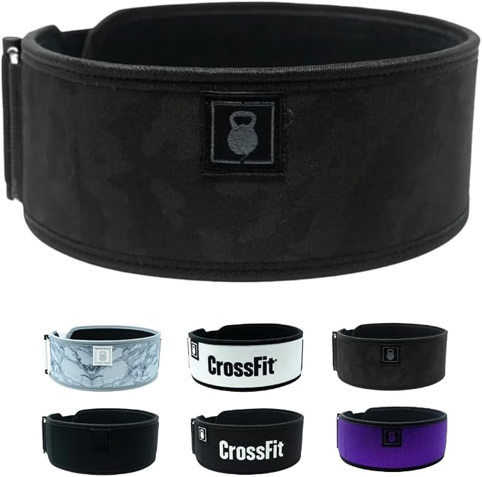 2POOD 4" Weightlifting Belt | CrossFit® Weightlifting Belt | 4-inch Wide and Built for Support, Flexibility, and The Ability to Cross Train Easily