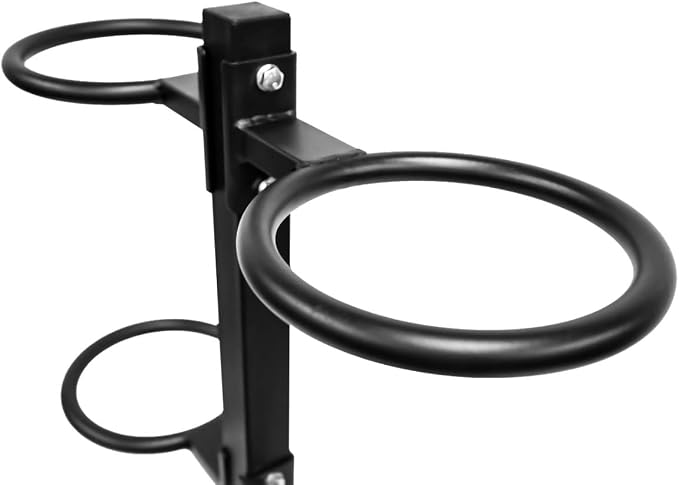 Gronk Fitness Wall Ball Rack | Vertical Gym Ball Storage Stand | Heavy-duty steel rack | Holds 8 wall, slam or soft medicine balls | Compact gym ball holder stand