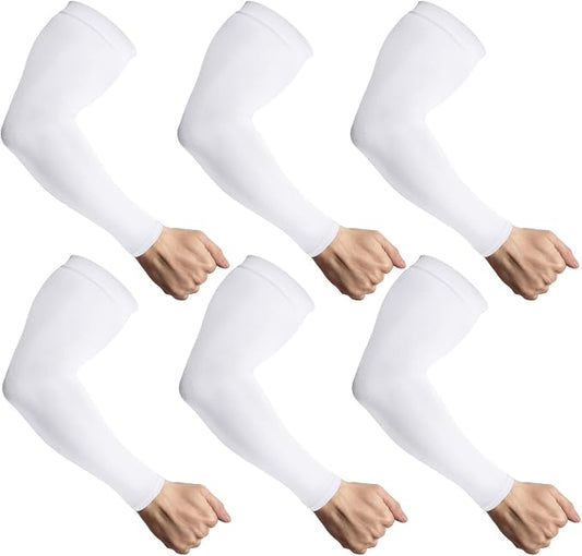 LUOLIIL VOE Sun Protection Cooling Arm Sleeves for Men &Women,Compression Sleeves for Football, Golf & Volleyball