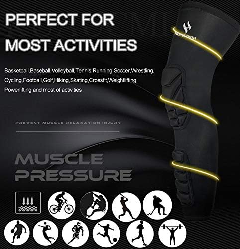 Knee Calf Padded 2 Pack Compression Leg Sleeve Shin Protective Support