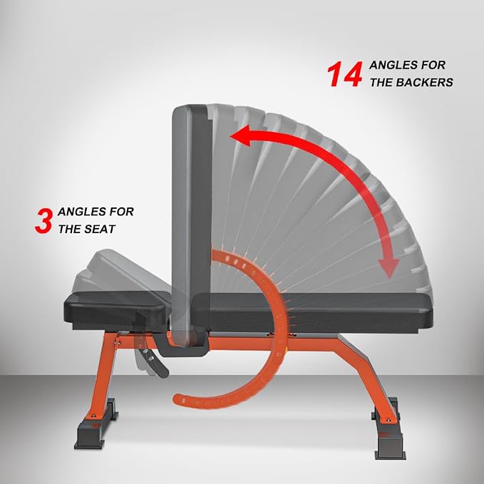 Adjustable Bench,Incline Flat Decline Sit Up Weight Bench,Dumbbell Stool
