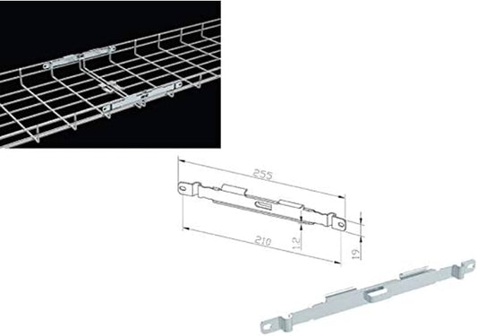 Kable Kontrol Fast Fix Splice – Splice Connection Hardware - Wire Mesh Tray Cable Management Rack Cable Basket, Zinc Plated Steel NEC Approved for Network, Fiber Optic, Cabling Accessory