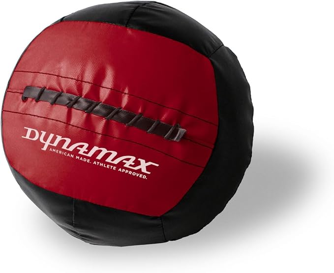 Dynamax Mini Medicine Ball, 2–12 lb Soft Shell Wall Ball, 10-Inch Weighted Exercise Ball for Strength Training, Core Workouts, Conditioning & Functional Fitness