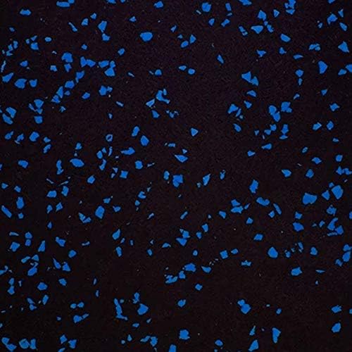 Genaflex Rubber Gym Floor Mat, Heavy Duty Commercial Protective Gym Flooring Roll - 8mm Thick (10% Blue, 4' X 10')