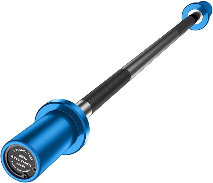 EVERYMATE 5LB Mini Barbell Bar Beginner Women Kid Barbell Total Body Workout Weighted Bar,for Strength Training, for Youth Children New Weightlifting
