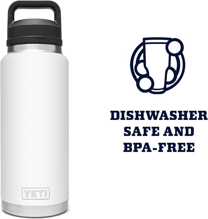 YETI Rambler 36 oz Bottle, Vacuum Insulated, Leakproof, Stainless Steel with Chug Cap