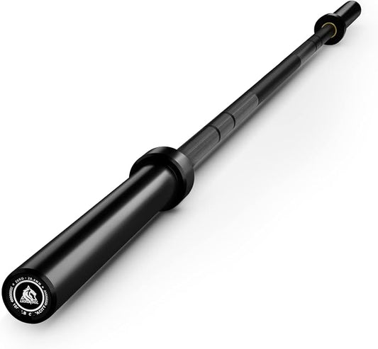 LIONSCOOL 7FT Olympic Barbell 2” Bar for Strength Training Weightlifting | 700/1000/1500lbs Weight Capacity, 2-Inch 40/45lbs Black, Silver, Red, Chrome Power Lifting, Squat, Deadlift, Presses, Row Bar